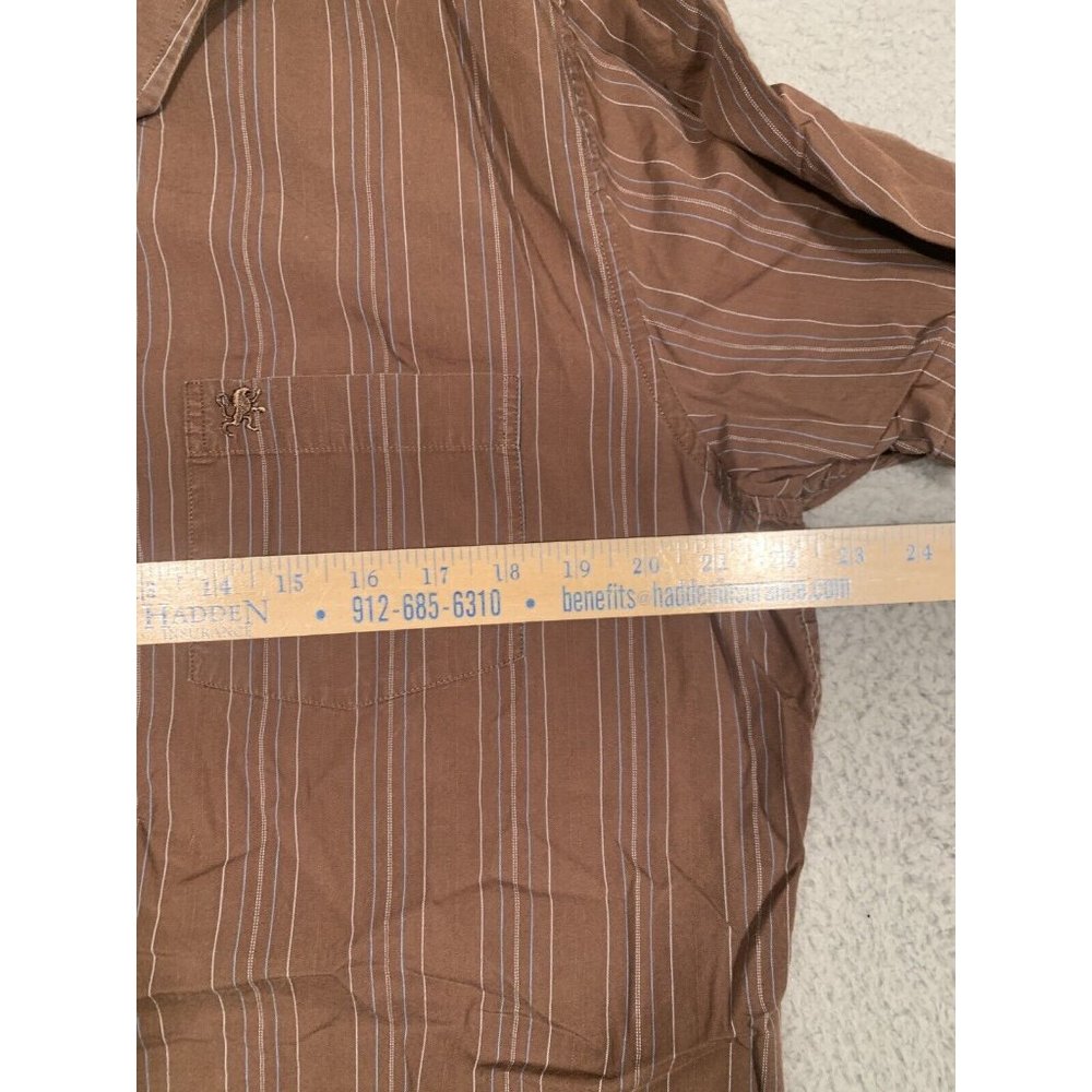 4 Men's Button Down Shirts Striped Collared Nautica Cremieux Large L Business - Picture 9 of 16